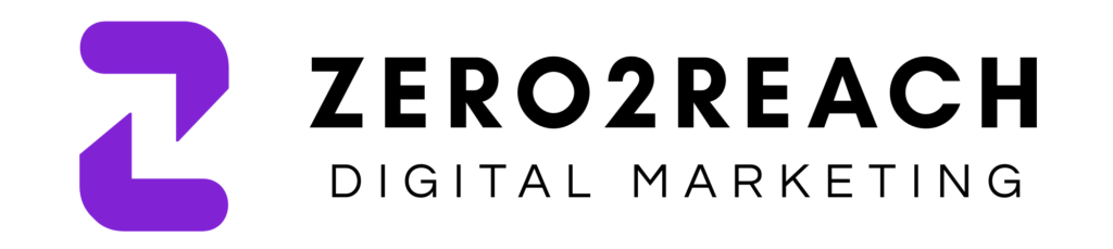 zero2reach logo digital marketing chennai
